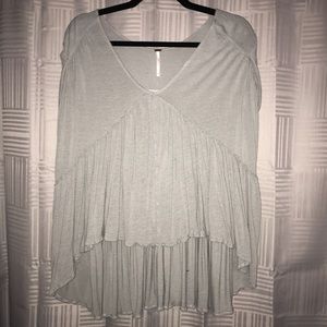 Grey free people top